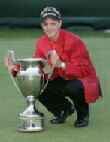 Luke Donald with the 2004 Omega European Masters trophy