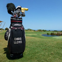 Chris at Vipingo Ridge golf club, Kenya