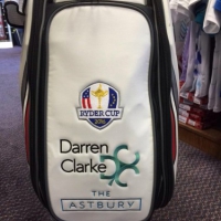 Ryder Cup captain Darren Clarke's new bag